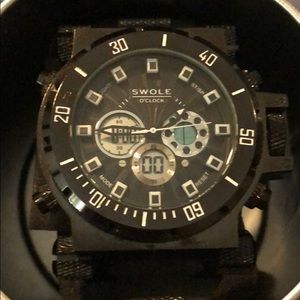 Swole O’Clock Jet Black Watch